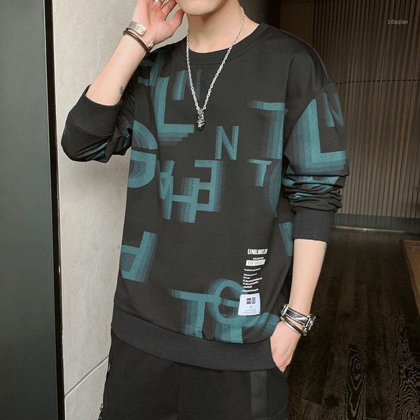 

loose plus size long-sleeved men 2020 spring new men's clothes korean version of the trend coat long-sleeved coat1, Black