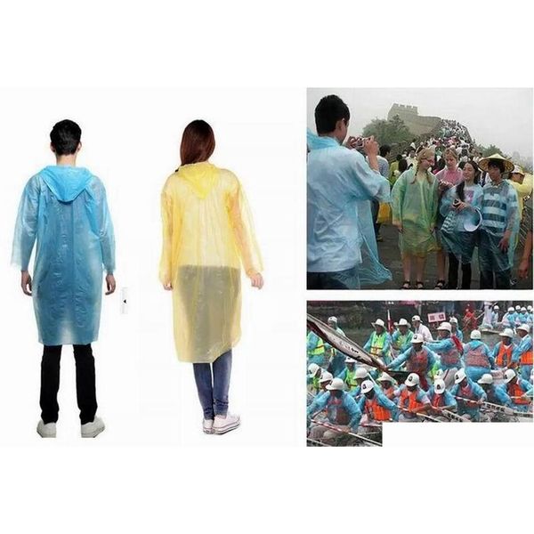

3000pcs disposable pe raincoat one-time emergency waterproof hood poncho travel camping must rain coat qyljri bdetoys