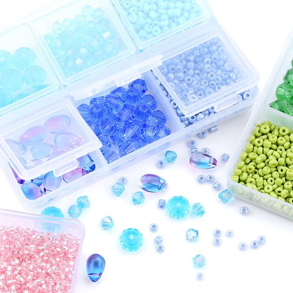 

crystal glass beads bicone shaped crystal beads jewelry making supply for diy beading projects bracelets necklaces earrings kimter-c225fz