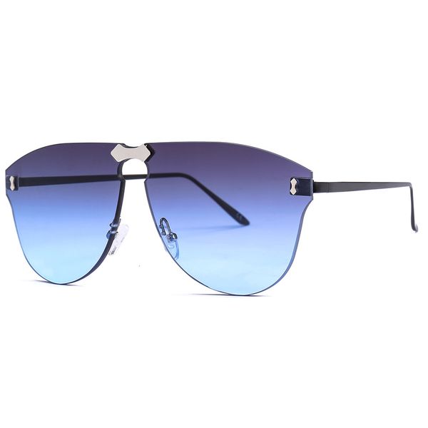 

2021 new fashion one piece rimless sunglasses for women men luxury vintage sun glasses eyewear oculos goggles 22051df z92n, White;black