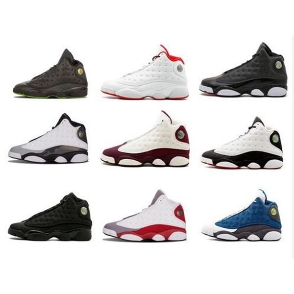 

new shoes 13 chicago dpm bred basketball shoes men 13s black cat he got game playoffs hyper pink sneakers size 7-13