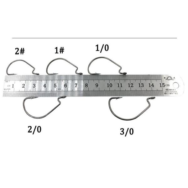 

50pcs 1 # 2 # 1/0 # 2/0 3/0 carbon steel crank hook set fishhook fishing hook with sto sqckfg