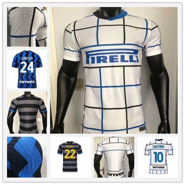 

player version 2021 inter soccer jersey #9 lukaku #24 eriksen 2021 men home soccer shirt #10 lautaro #37 skriniar football uniforms, Black;yellow