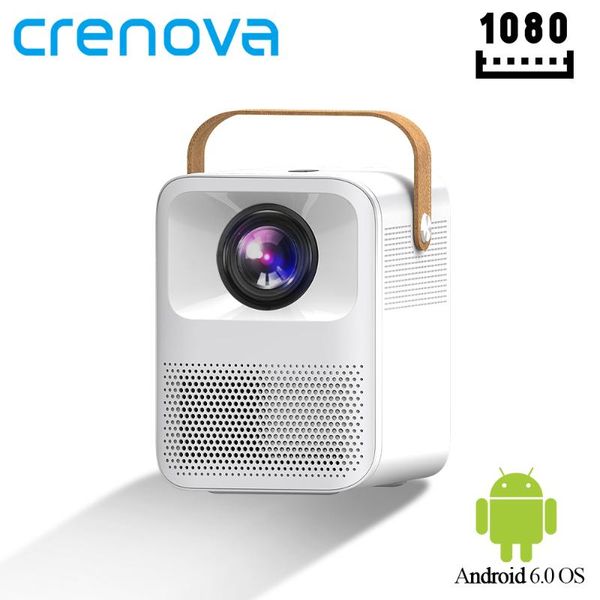 

crenova mini led projector et30 1080p full hd android wifi 3d home cinema portable projector support 4k led home video