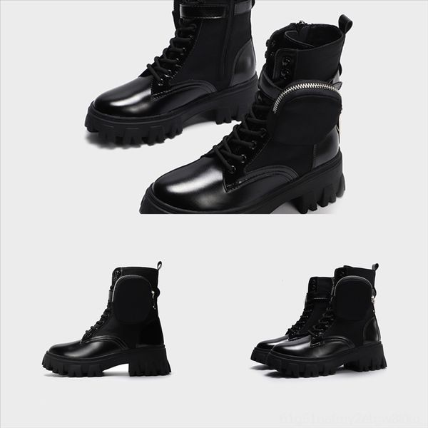 

ytppo designer women combat walletboots motorcycleboots, new lace-up quality boots, good luxury designer short boots, winter, Black