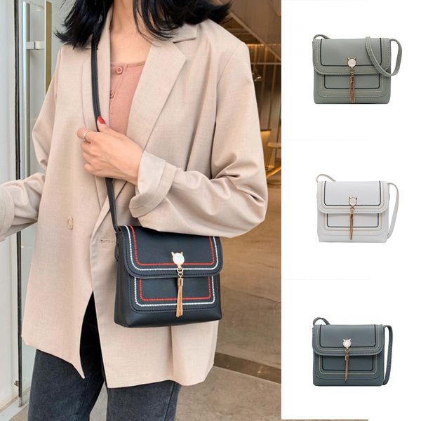 

women fashion wild messenger bag with a natural texture shoulder bag