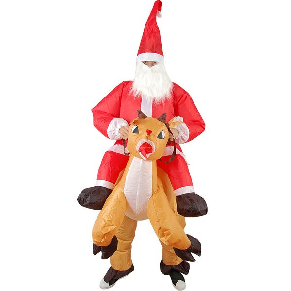 

christmas toys moose riding costume santa claus cosplay costume christmas decoration 2020 sell gift of the friend