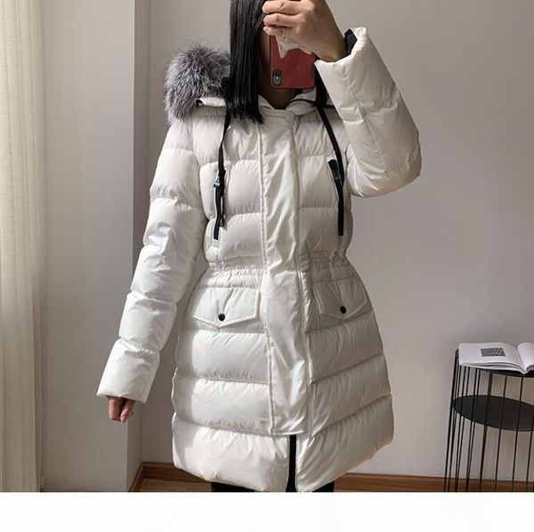 

winter down jackets women design clothes puffer jacket stylist for ladies outdoor warm fur long style coats ing, Black