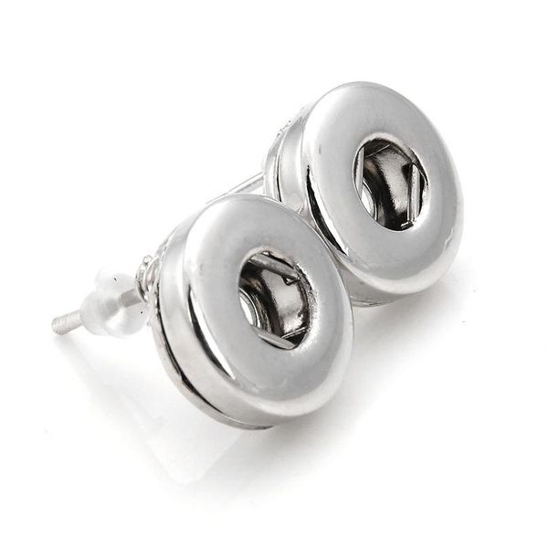 

silver color women's earring for 12mm 18mm snap button jewelry female snap earring for women bohemi bbytor, Golden