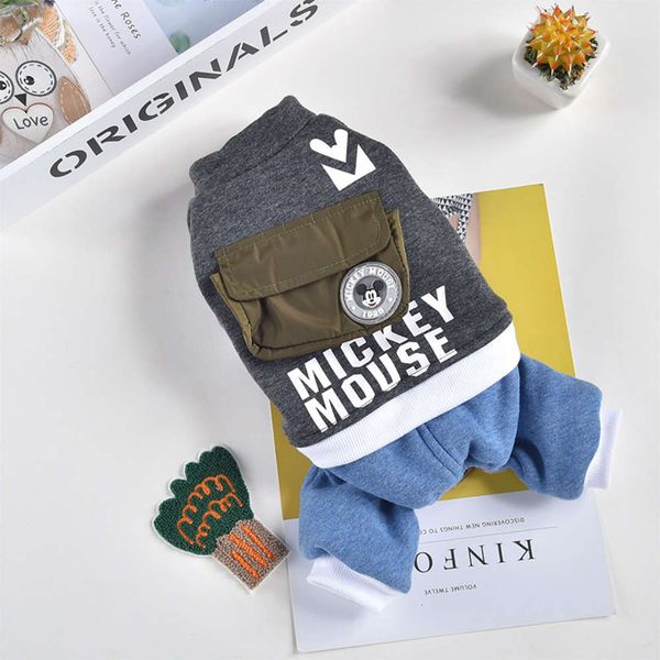 

red pet autumn and winter cotton coat small dog leisure qiqi bag four legged pants