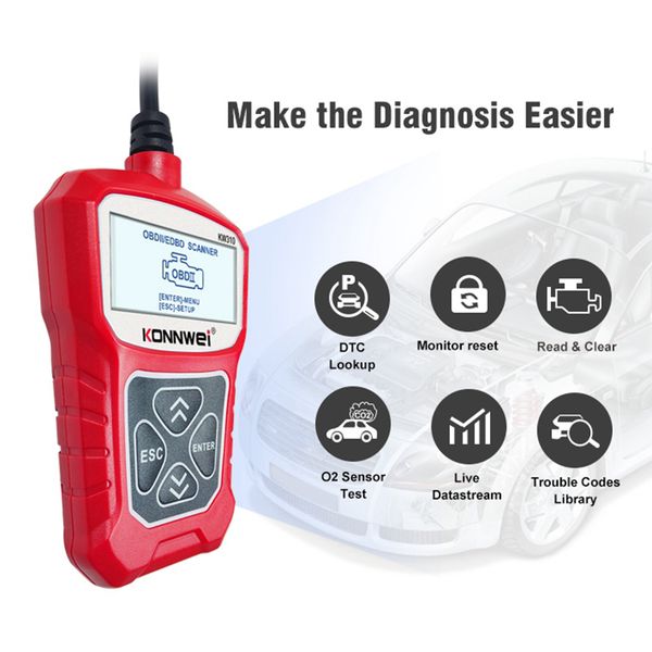 

читатель кода obd2, konnwei kw310 obd 2 scanner professional universal car automotive check engine engine frage diagnostic scan tool для obd
