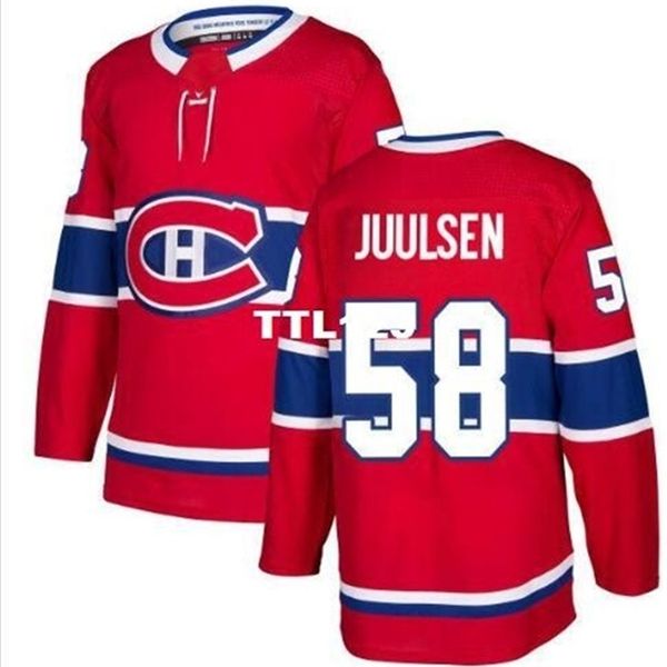 

real 421 real full embroidery 2017-18 new season 421 montreal #58 noah juulsen hockey jersey or custom any name or number hockey jersey, Black