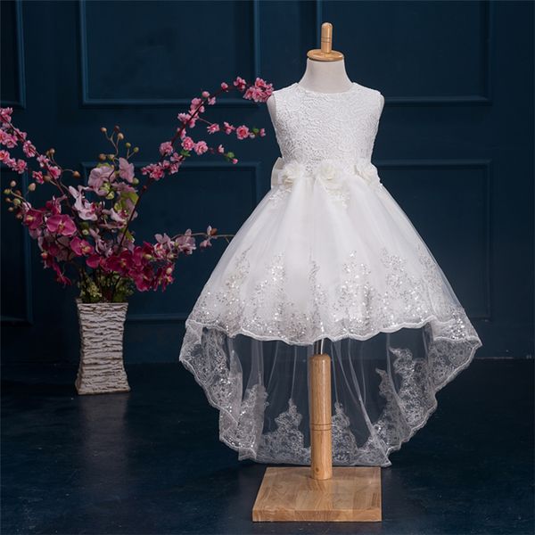 

new summer baby girl dress princess solid lace children clothing wedding and school party dress for 4-12 years kids dress t200709, Red;yellow