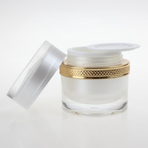 

100pcs/lot pearl white cream container,15g cosmetic jar1