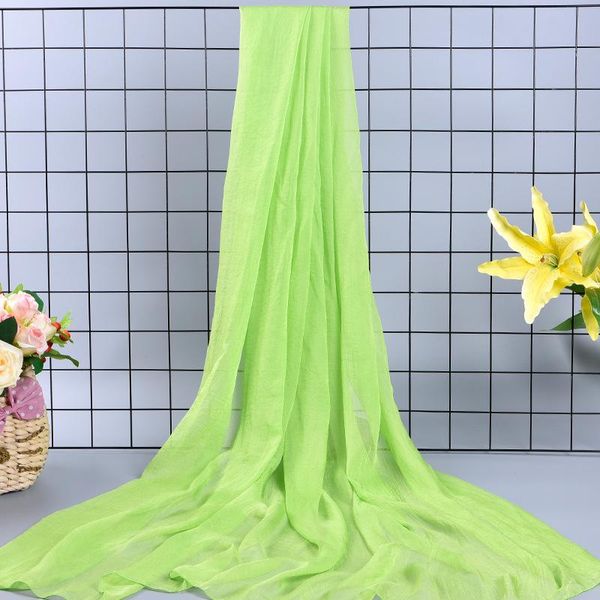 

women's summer new solid color chiffon scarf candy color long sunscreen shawl all-match air conditioning beach towel, Blue;gray