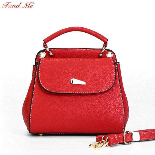 

new solid color fashion shoulder bag