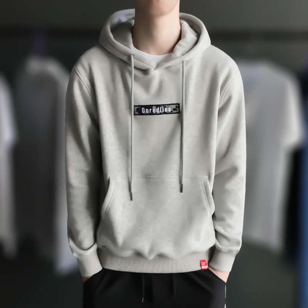 

cashmere trend pullover korean hoodie autumn style thickened sweater men's winter, Black