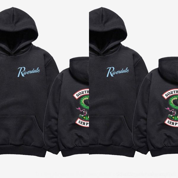 

ay0qj riverdale мода и одежда и флиса с капюшоном мужская woolcoat riverdale одежды моды woolsweater wo женщин флиса с капюшоном пальто шерс, Black