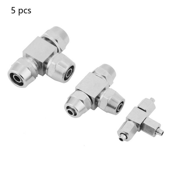 

pneumatic fittings 4/6/8mm thread t-type connector air quick fitting joint