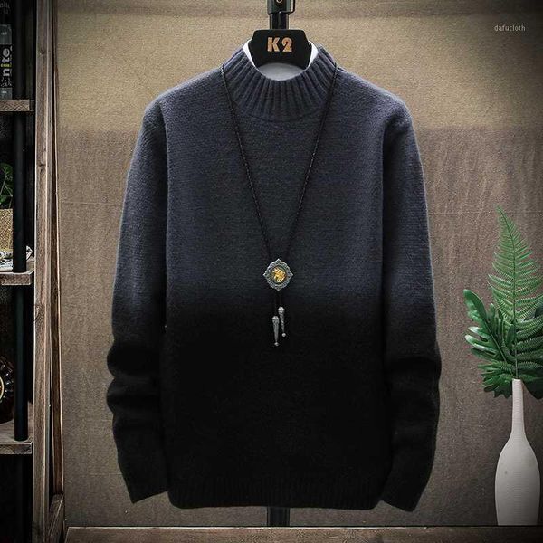 

winter new men's turtleneck sweaters thick warm pullover men slim fit turtleneck knitted sweater knitted pullovers pull1, White;black