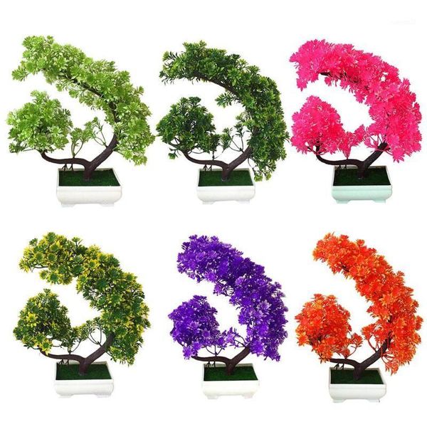 

decorative flowers & wreaths artificial flower pine plant bonsai garden diy holiday party home deskdecor1