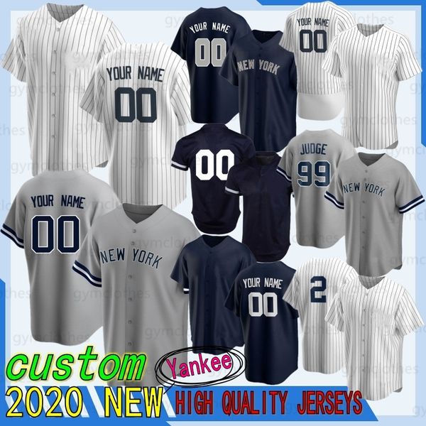 

99 aaron judge 2 derek jeter 27 giancarlo stanton custom 2020 new baseball jerseys new jerseys york 24 gary sanchez embroidery cool base, Black;blue