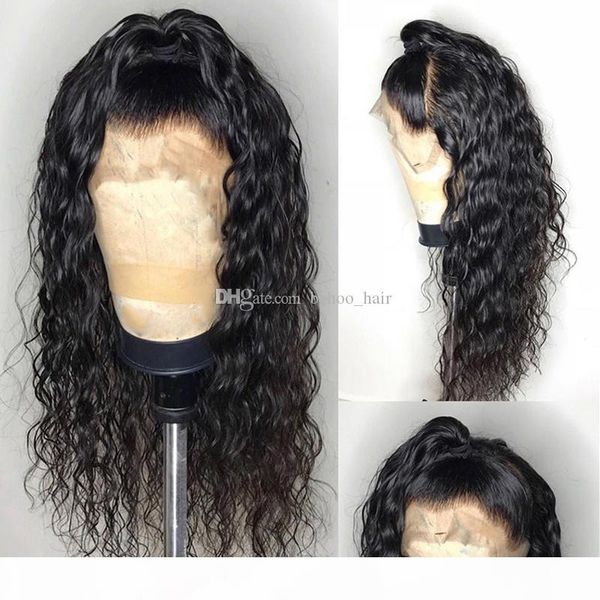 

базовый парик парик полный шнурок шелковый основа glueless волна воды малазийский silk top полный парики шнурка необработанные человеческих, Black;brown