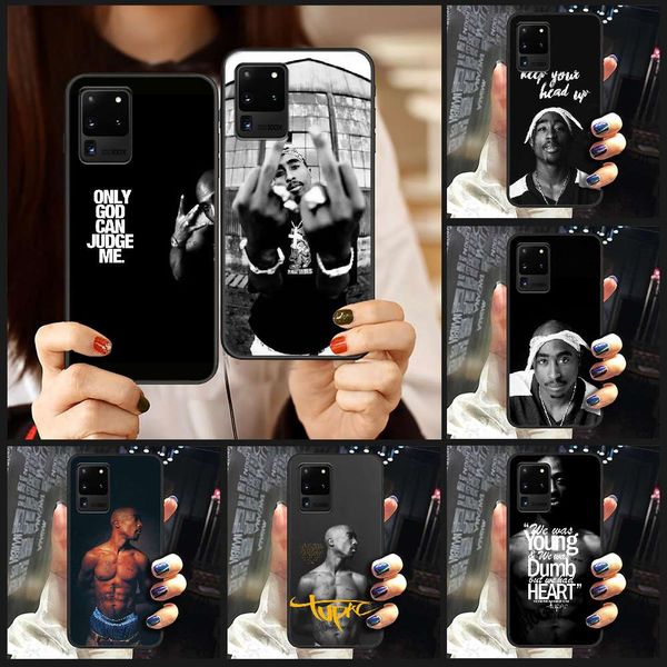 

samsung galaxy s 6 7 8 9 10 e 20 edge uitra note 8 9 10 plus rapido tupac 2pac mobile phone case, black 3d back cover