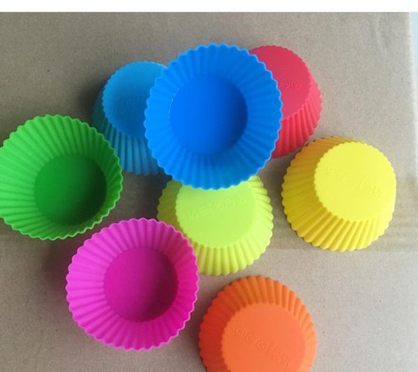 

7cm round cake cup sile muffin cup diy baking mold pudding cake mol jllbuc mx_home