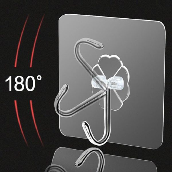 

10pcs strong transparent self adhesive door wall hangers suction cup sucker wall hooks mounted hook shower curtain hooks