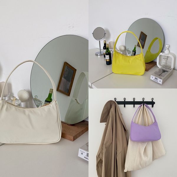 

medieval shoulder underarm dumpling women's bag korean style portable 2020 new cloth super fire nylon cloth nylon clothfrench stick bag