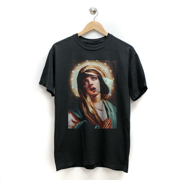 

virgin wallace t-shirt - tarantino pulp fiction outfit tee shirt sport hooded sweatshirt hoodie