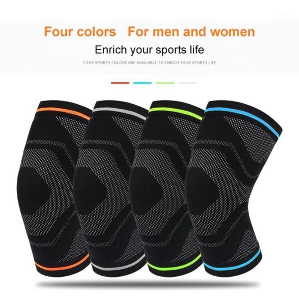 

elbow & knee pads 1pc pad thermal knit compression leg support protector sleeve for running jogging hiking football basketball1, Black;gray