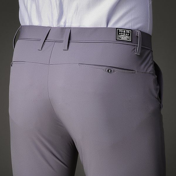 

2020 formal dress in polyester thin male office pants new c6zy, White;black