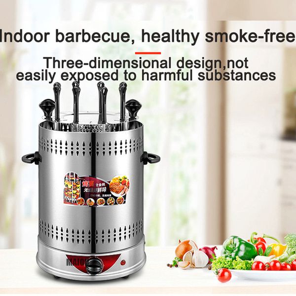 

oven Electric home less BBQ grill automatic rotating barbecue skewer grilled kebab Small Kebab hine ed
