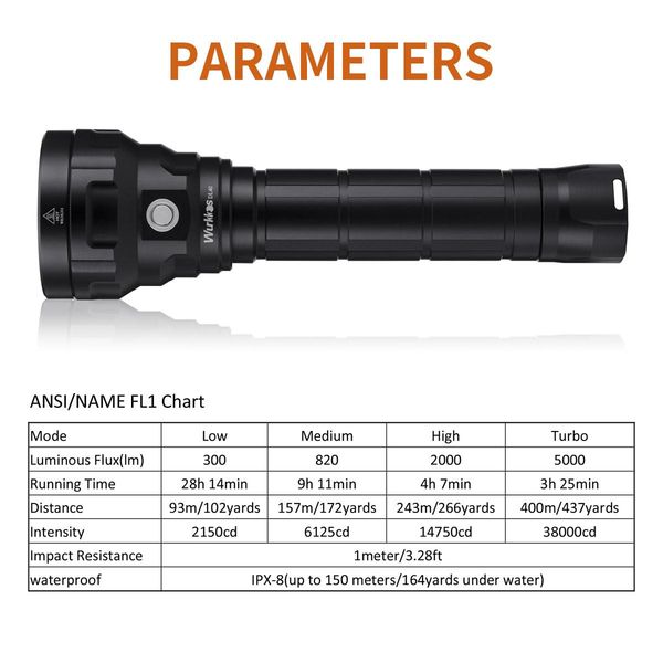

dl40 powerful 5000lm diving light bright dive flashlight with 4lh351d 90cri 26650 underwater torch light 5000k bbyevk alice_bag