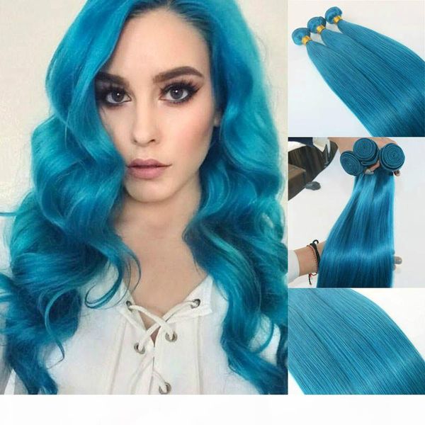 

человек extensions волос голубой человек волос соткать бразильский straight virgin hair 100gram кусок лучшее качество, Black