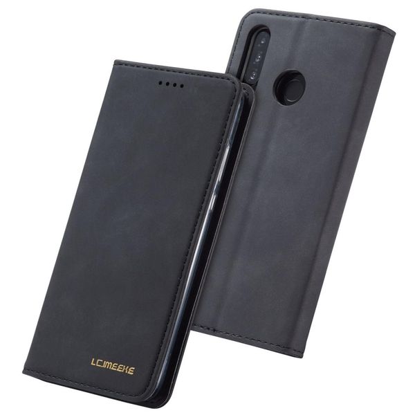 

for huawei p30 lite lcimeeke lc-002 series skin hand feeling pu tpu horizontal flip leather case with holder card slot wallet