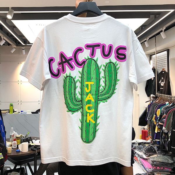 

men luxury 2021 new cactus jack hip shirt skate street cotton t-shirts kenye s-xxl n219 u9gl, White;black