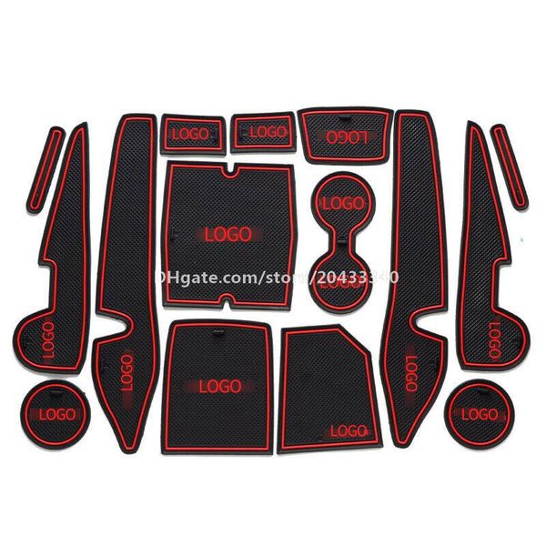 

car gate slot pad water coaster interior non-slip mat for toyota corolla 2014-18