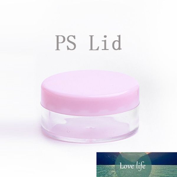 Leere rosa kleine Plastikanzeige Jar Pot Kosmetische Creme Zinn Balsam Container Mini Probenbehälter Verpackung