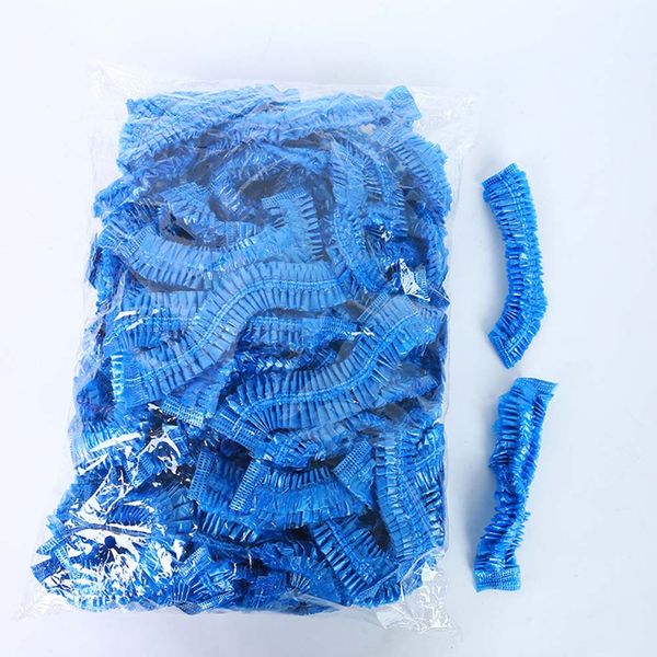 

100 pcs disposable shower cap elastic bath cap waterproof bath blue shower caps for women spa home use l and hair salon