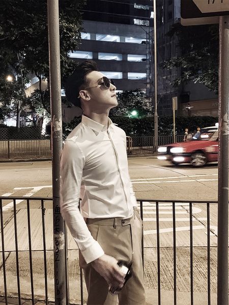 

daio mens autumn new solid color long sleeve men's slim british easy wear casual shirt trend