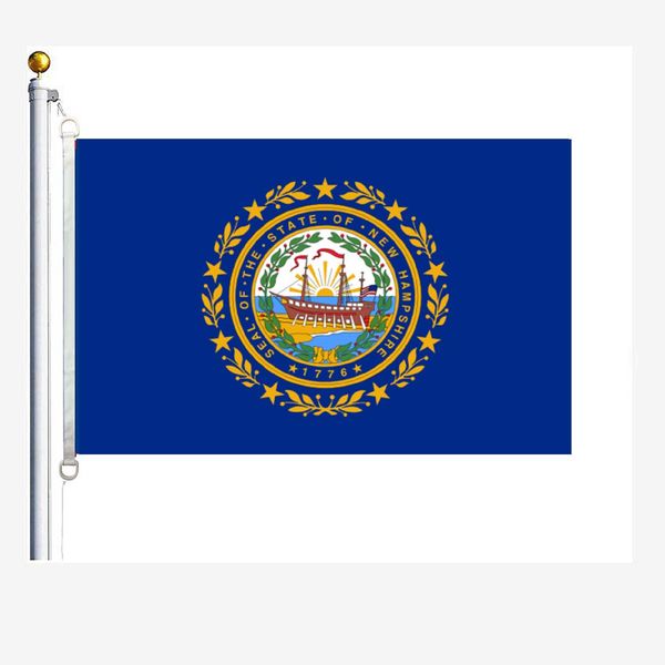 

new hampshire, new hampshire flags 90 x 150 cm, 100 % polyester, digitaldruck