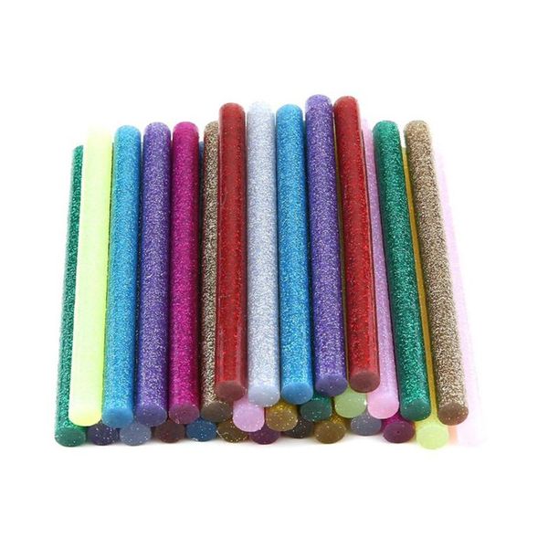 

30pcs/set multi color glitter glue sticks non-toxic high adhesive sticks rod bar