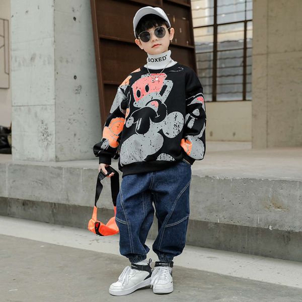 

2020 plush autumn sweater pullover new winter foreign sle children's korean base coat erlk 70vpz11dfvn8, Black