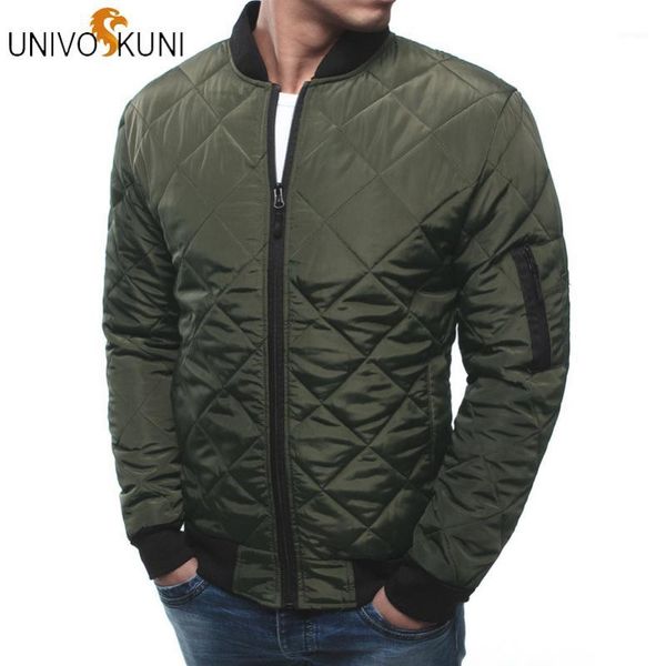 

univos kuni winter men's jacket fashion jackets slim fit casual cotton streetwear vintage men brand clothing j5191, Black