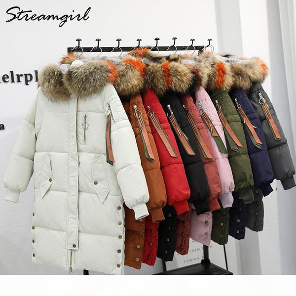 

ladies winter coats with fur jacket women winter parkas jackets women 2018 warm fur hooded parka down jacket 2018, Black
