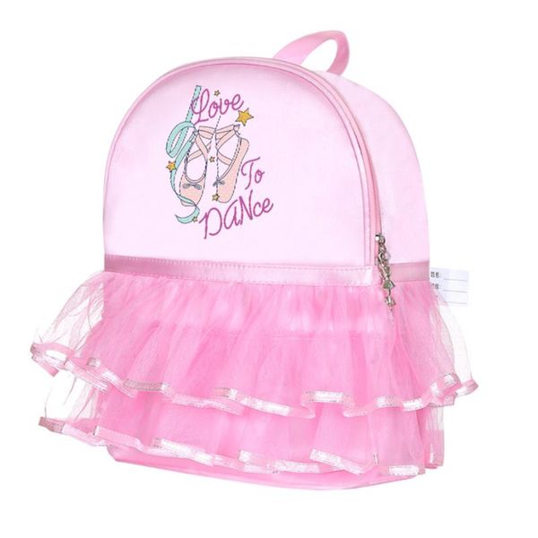 

children girls pink ballet dance bag child school backpack ruffles gifts schoolbag for kids backpacks bags rucksack gift