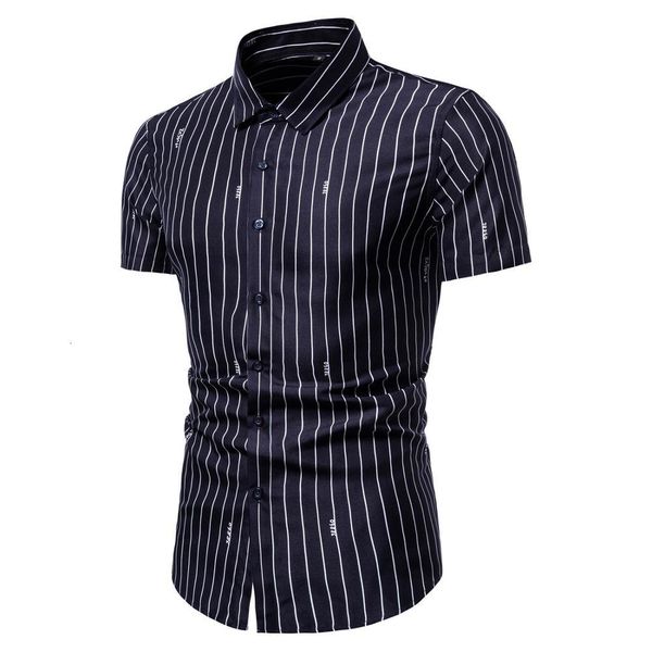 

2021 new man casual shirt short sleeved breathes male l shirts q1se, White;black
